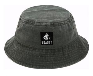grey bucket hat