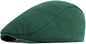 heren flat cap green